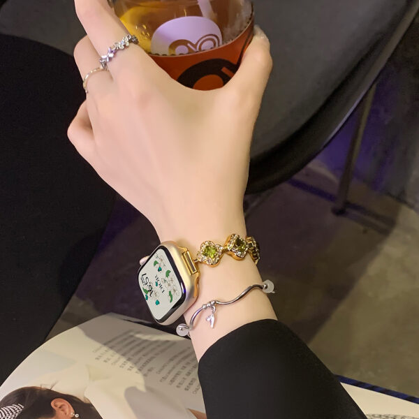 Full Diamond Clover Watch Band
