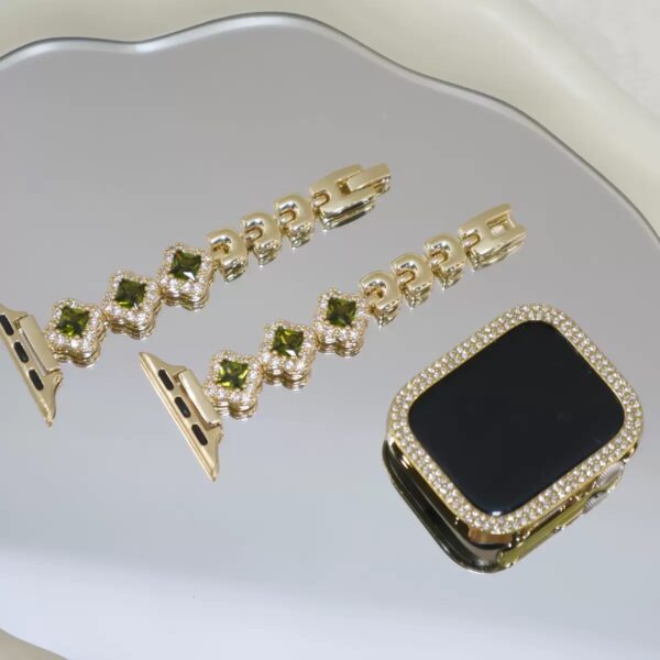 Full Diamond Clover Watch Band