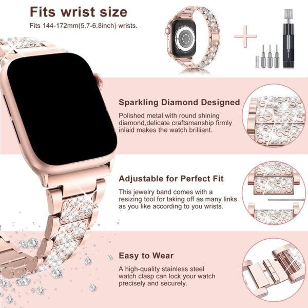 The Diamond Three-Link Watch Band