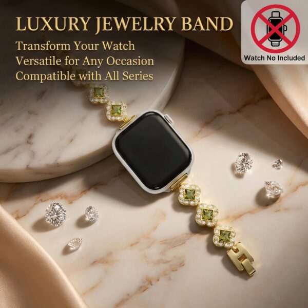 Full Diamond Clover Watch Band
