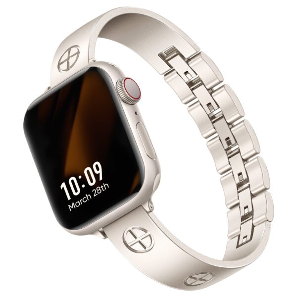 316L Stainless Steel LOVE PLUS Apple Watch Bracelet - 18k Gold Plated