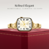 316L Stainless Steel Slim Crosslet Apple Watch Bracelet - 18k Gold Plated