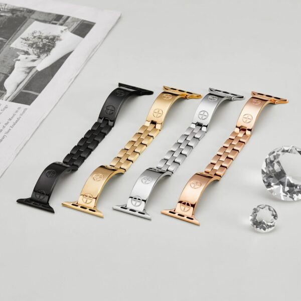 316L Stainless Steel LOVE PLUS Apple Watch Bracelet - 18k Gold Plated