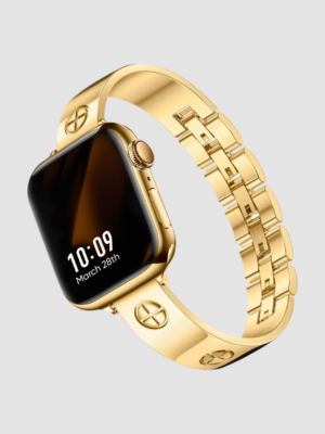 316L Stainless Steel LOVE PLUS Apple Watch Bracelet - 18k Gold Plated