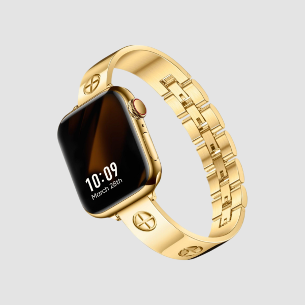 316L Stainless Steel LOVE PLUS Apple Watch Bracelet - 18k Gold Plated